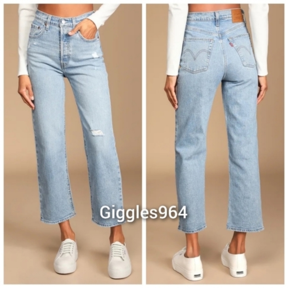 Levi's Ribcage Straight Jeans Samba Done